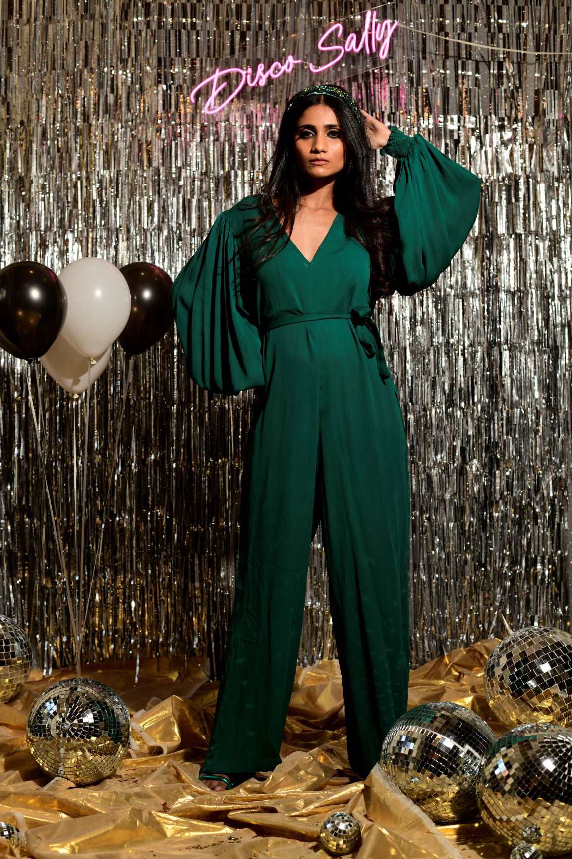 Emerald green jumpsuit