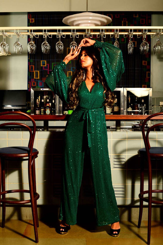 Emerald green jumpsuit