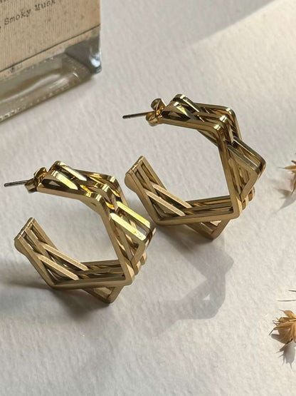 Nissi - Gold earrings