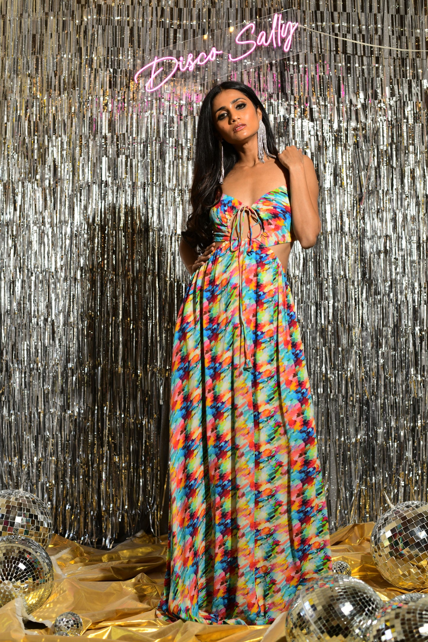 Spaghetti strap maxi dress